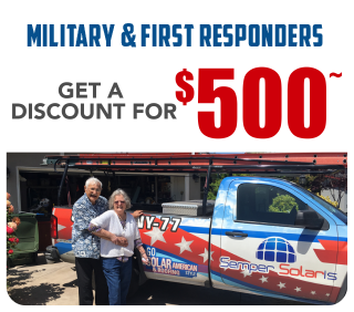 $500 off for military, first responders, solar discounts